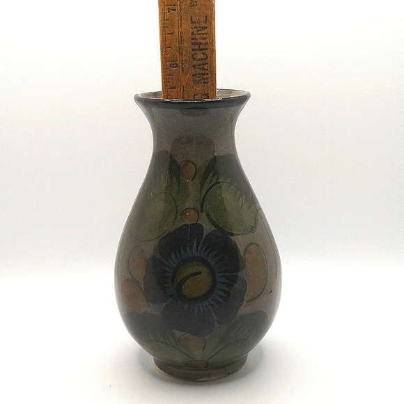 Tonala Hand Painted Vase - Mexico - Medium Size - Picture 2 of 10